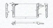 Kühler, Motorkühlung MAGNETI MARELLI 350213189100