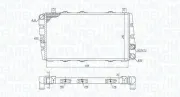 Kühler, Motorkühlung MAGNETI MARELLI 350213189700