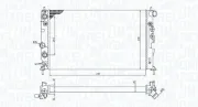 Kühler, Motorkühlung MAGNETI MARELLI 350213190300