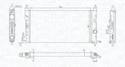 Kühler, Motorkühlung MAGNETI MARELLI 350213190400