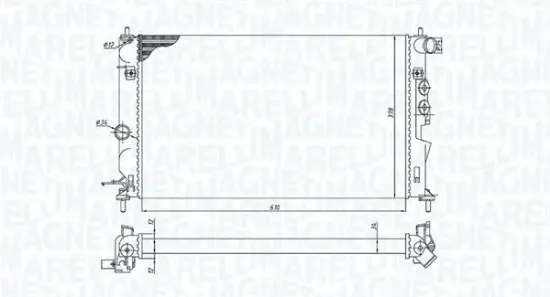 Kühler, Motorkühlung MAGNETI MARELLI 350213190600 Bild Kühler, Motorkühlung MAGNETI MARELLI 350213190600