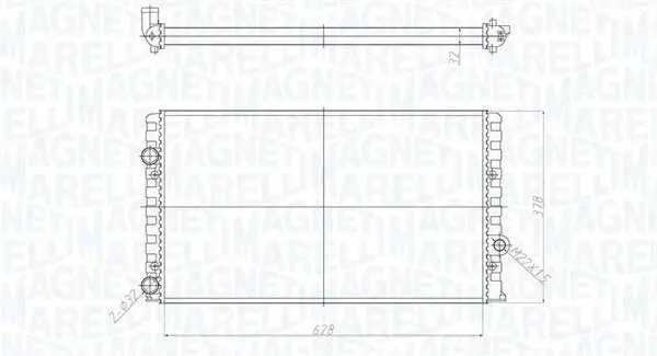 Kühler, Motorkühlung MAGNETI MARELLI 350213190700