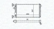 Kühler, Motorkühlung MAGNETI MARELLI 350213191300