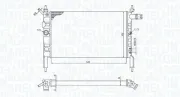 Kühler, Motorkühlung MAGNETI MARELLI 350213193800