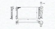 Kühler, Motorkühlung MAGNETI MARELLI 350213194200