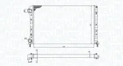 Kühler, Motorkühlung MAGNETI MARELLI 350213194400