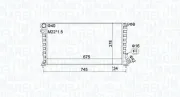 Kühler, Motorkühlung MAGNETI MARELLI 350213195100