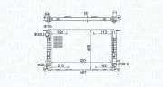 Kühler, Motorkühlung MAGNETI MARELLI 350213195800
