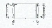 Kühler, Motorkühlung MAGNETI MARELLI 350213196500