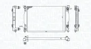 Kühler, Motorkühlung MAGNETI MARELLI 350213196600