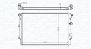 Kühler, Motorkühlung MAGNETI MARELLI 350213196800