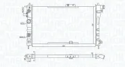 Kühler, Motorkühlung MAGNETI MARELLI 350213197900