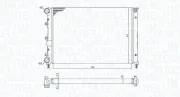 Kühler, Motorkühlung MAGNETI MARELLI 350213198400