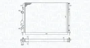 Kühler, Motorkühlung MAGNETI MARELLI 350213198500