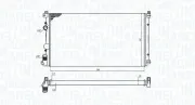 Kühler, Motorkühlung MAGNETI MARELLI 350213198800