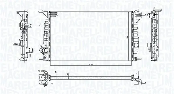 Kühler, Motorkühlung MAGNETI MARELLI 350213199200