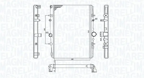 Kühler, Motorkühlung MAGNETI MARELLI 350213199400