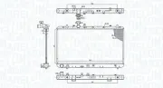 Kühler, Motorkühlung MAGNETI MARELLI 350213199500