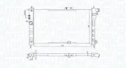 Kühler, Motorkühlung MAGNETI MARELLI 350213199800