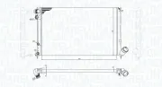 Kühler, Motorkühlung MAGNETI MARELLI 350213200100