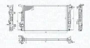 Kühler, Motorkühlung MAGNETI MARELLI 350213200600