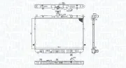 Kühler, Motorkühlung MAGNETI MARELLI 350213201400