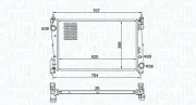 Kühler, Motorkühlung MAGNETI MARELLI 350213385000