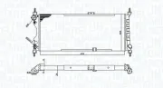 Kühler, Motorkühlung MAGNETI MARELLI 350213588000