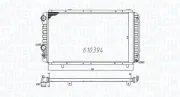 Kühler, Motorkühlung MAGNETI MARELLI 350213706000