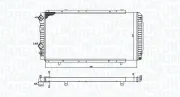 Kühler, Motorkühlung MAGNETI MARELLI 350213707000