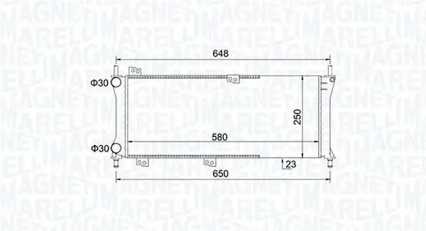 Kühler, Motorkühlung MAGNETI MARELLI 350213814000