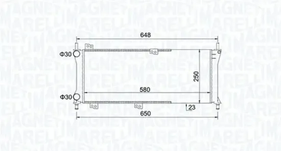 Kühler, Motorkühlung MAGNETI MARELLI 350213814000 Bild Kühler, Motorkühlung MAGNETI MARELLI 350213814000