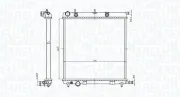 Kühler, Motorkühlung MAGNETI MARELLI 350213819000