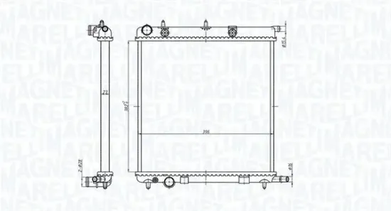 Kühler, Motorkühlung MAGNETI MARELLI 350213819000 Bild Kühler, Motorkühlung MAGNETI MARELLI 350213819000