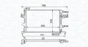 Kühler, Motorkühlung MAGNETI MARELLI 350213829000