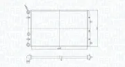 Kühler, Motorkühlung MAGNETI MARELLI 350213841000