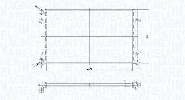 Kühler, Motorkühlung MAGNETI MARELLI 350213853000