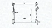 Kühler, Motorkühlung MAGNETI MARELLI 350213899000