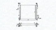 Kühler, Motorkühlung MAGNETI MARELLI 350213924000