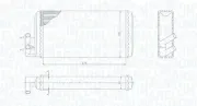 Wärmetauscher, Innenraumheizung MAGNETI MARELLI 350218403000