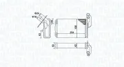 Wärmetauscher, Innenraumheizung MAGNETI MARELLI 350218405000