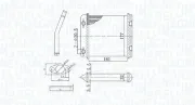 Wärmetauscher, Innenraumheizung MAGNETI MARELLI 350218408000