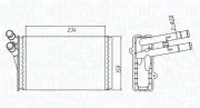 Wärmetauscher, Innenraumheizung MAGNETI MARELLI 350218409000