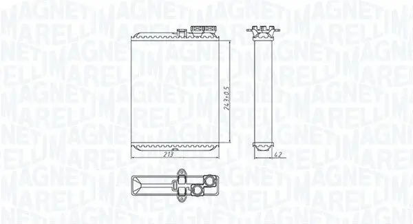 Wärmetauscher, Innenraumheizung MAGNETI MARELLI 350218427000