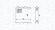 Wärmetauscher, Innenraumheizung MAGNETI MARELLI 350218434000