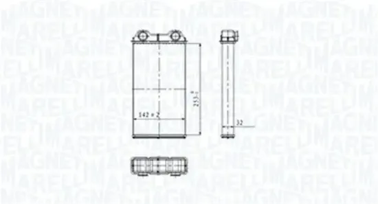 Wärmetauscher, Innenraumheizung MAGNETI MARELLI 350218439000 Bild Wärmetauscher, Innenraumheizung MAGNETI MARELLI 350218439000