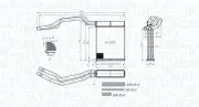 Wärmetauscher, Innenraumheizung MAGNETI MARELLI 350218453000