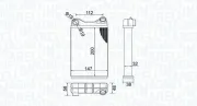 Wärmetauscher, Innenraumheizung MAGNETI MARELLI 350218456000