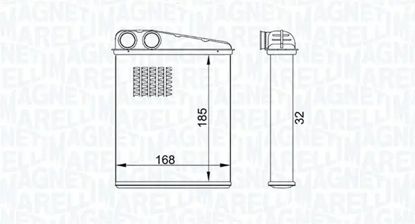 Wärmetauscher, Innenraumheizung MAGNETI MARELLI 350218457000