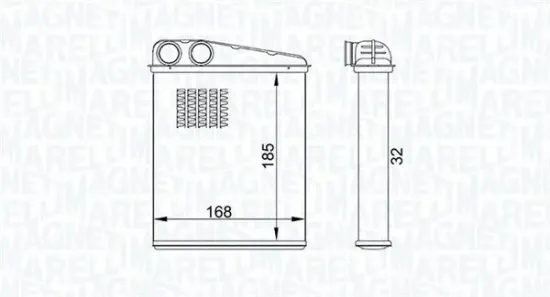 Wärmetauscher, Innenraumheizung MAGNETI MARELLI 350218457000 Bild Wärmetauscher, Innenraumheizung MAGNETI MARELLI 350218457000
